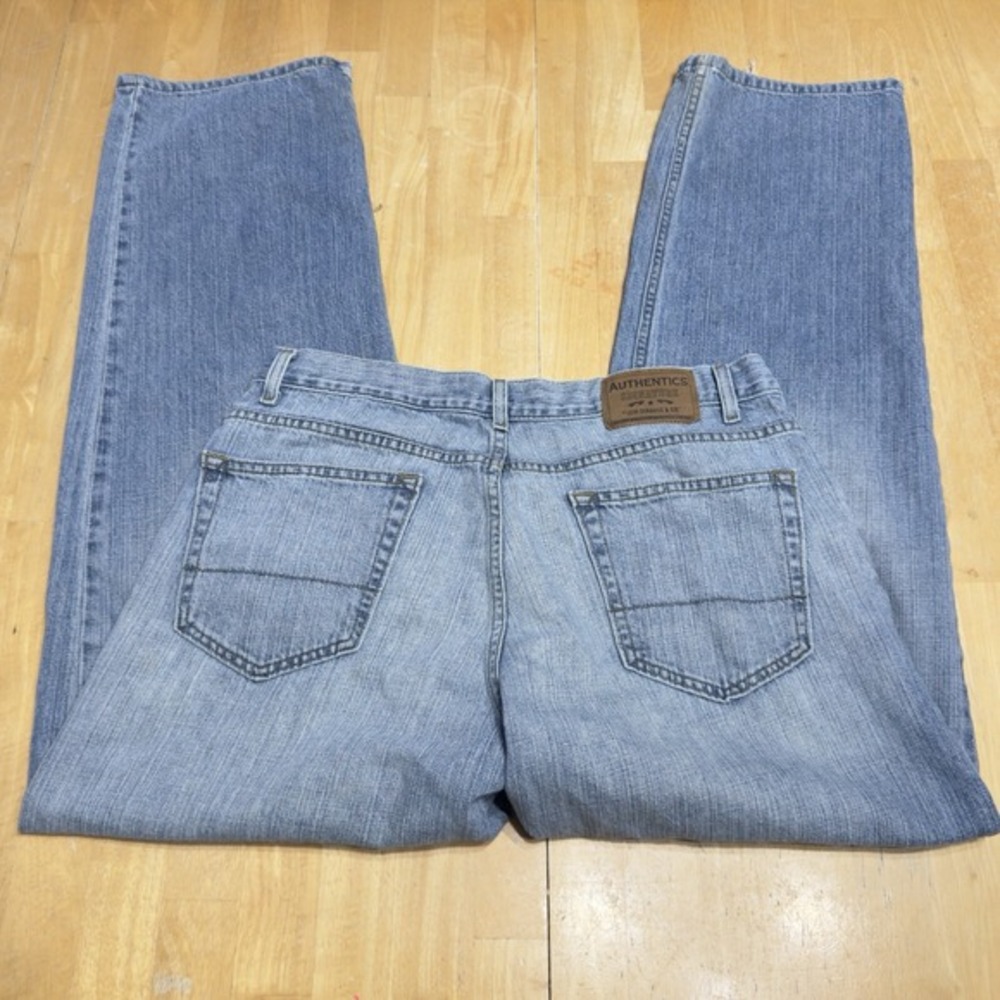 Levis Authentics Signature Mens Jeans Blue Denim Relaxed Fit 36x32 *34x31.5 Fit* - Picture 4 of 13